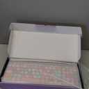 Retro Typewriter Wireless Keyboard with Round Keycaps, 2.4GHz Compact USB Cute Wireless Keyboard and Mouse Combo for Desktop, Laptop and Computer