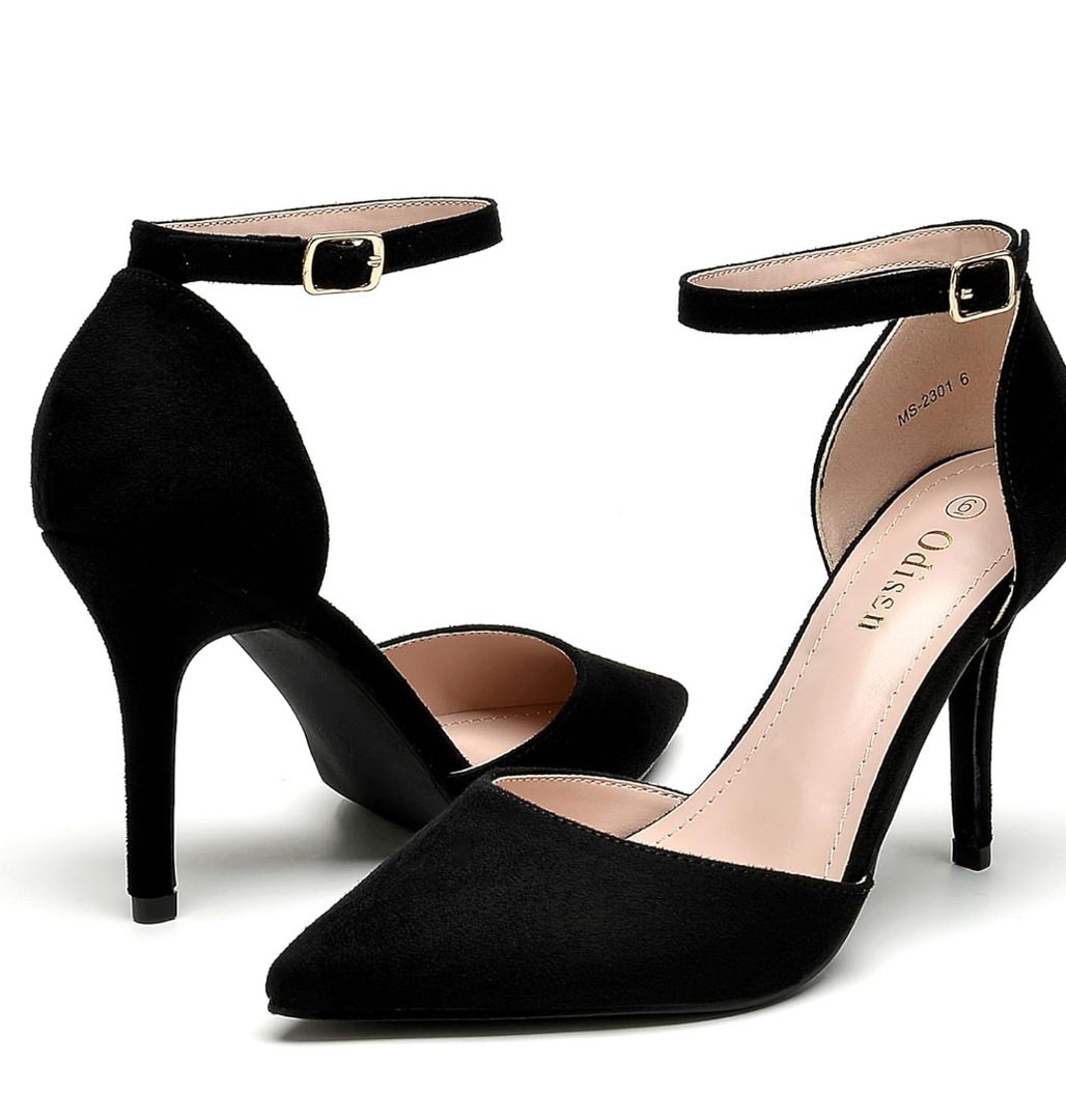 Odisen Women's Closed Toe Heels Pumps, 7,5