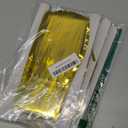 GOER 3.2 ft x 9.8 ft Metallic Tinsel Foil Fringe Curtains Party Photo Backdrop Party Streamers for Birthday,Graduation,New Year Eve Decorations Wedding Decor (Gold,3 pcs)