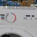 Euhomy Compact Dryer 1.8 cu. ft. Portable Clothes Dryers with Exhaust Duct with Stainless Steel Liner Four Function Small Dryer Machine, Suitable for Apartments, Dorm, RVs, White