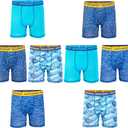 Skechers boys 8pk Athletic Boxer Briefs With Unique Prints in Sizes 2/3t, 4, 6, 8 and 10 (8-pack Skate Bxrbr)