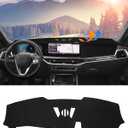 BIBLOZ Dash Cover for BMW X5 2024 2025 & BMW X7 2023-2025 Accessories Black Flannel Dashboard Cover Mat Car Dashboard UV Sun Protection(No HUD)