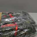 Zeyune 4 Pcs 26 Inch Christmas Swags for Stairs with Lights Deluxe Faux Thick Artificial Christmas Stairway Swag with LED Light Teardrop Wreath Front Door Garland for Outdoor Home Window Decorating