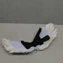 Pet Angel Wing Devil Wing Pet Halloween Costume Accessory Set for Dog Cat Rabbit Halloween Animal Party Theme Costume Black and White (White, Small)