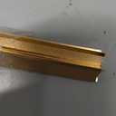 NeatiEase T Molding Floor Transition Strip, Aluminum Laminate Flat Divider for Joining Gaps, Threshold, Tiles, Gold, 4ft x 1.6in (3pcs)
