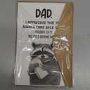 2 pack Pawzity Funny Fathers Day Card - Happy Fathers Day Cards for Dad from Daughter, Son, Kids - Funny Cards for Dad, Daddy - Single 5.3''x 8'' Folded Cute Greeting Card with Envelope 