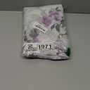 Floral Sheer Curtains 72 Inch Length 2 Panels, Farmhouse Light Filtering Privacy Patterned Semi-Sheer Linen Lavender Curtains for Bedroom Living Room Rod Pocket, Purple, Each 52 Inch Wide