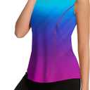 Avoogue Womens Tank Tops Sleeveless Workout Tank Tops Quick Dry UPF 50+ Sun Athletic Shirts Running Gym Yoga Baseball Clothes (Blue, M)