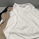 Ficerd 3 Pack Men's Big and Tall Shirts Long Sleeve Cotton Tee Crew Neck Oversize Tops Casual Loose Fit Knitted T Shirts XXL