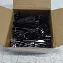 50 Pieces Nail Clipper Set Fingernails and Toenail Clipper Stainless Steel Nail Cutter for Women Men Thick Nails, Black and Silver