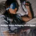 Under Pillow Speaker for Sleeping: Private Bluetooth White Noise Speaker with Bone Conduction for Sleep -Silver
