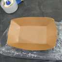 Sherr 200 Pcs 5 lb Kraft Paper Food Trays Boats Bulk, Disposable Nacho Kraft Paper Food Serving Trays Brown for Nachos, Tacos, Fries, Hot Dog, Corn, Bbq, Festivals, Party (Natural Wood)