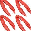 4 Pcs Crab Leg Crackers Lobster Crackers and Tools Nut Crackers for Seafood Shellfish Nuts Home Kitchen Tools