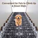 Brakki Bullnose Stair Treads for Wooden Steps, Non Slip Stair Carpet for Indoor Runner and Pets, Soft Edging Staircase Protectors Reusable, Washable, 29.5"x9.5"x1.5" 14pcs, Black