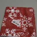 2 Pack Christmas Pillow Covers 18x18, Chenille Double-Sided Snowflake & Christmas Tree Decorative Throw Pillow Cases, Soft Farmhouse Holiday Cushion Covers for Sofa Couch Bed(Red,18x18)