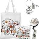 Occupational Therapy Gifts, Occupational Therapy Bag, 4 Pcs That Can Be Given to Professional Medical Practitioner, Including Tote Bag, Makeup Bag, Key Chain and Badge Holder to Show Your Appreciation