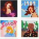 Lustriona Taylor Diamond Art Kits, Taylor Merch, Taylor Gifts for Women Girl 4 Pcs Acrylic Diamond Painting Kit, Stand Up Diamond Art Kits for Adults Pixel Art Color by Number