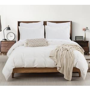 DAUAOTO Duvet Cover Set Full Size -1 Duvet Cover 82"X86" + 2 Shams, Ivory Washed Cotton Bedding Set