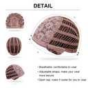 RightOn Black Wig Long Wavy Black Wigs for Women Daily Party Hairnet Include