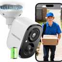 2.5K Security Camera Wireless Outdoor, 2.4G WiFi Battery Powered Indoor Camera, Magnetic Mount Cameras for Home Security, AI Detection, Color Night Vision, Spotlight, Siren Alarm, 2-Way Talk