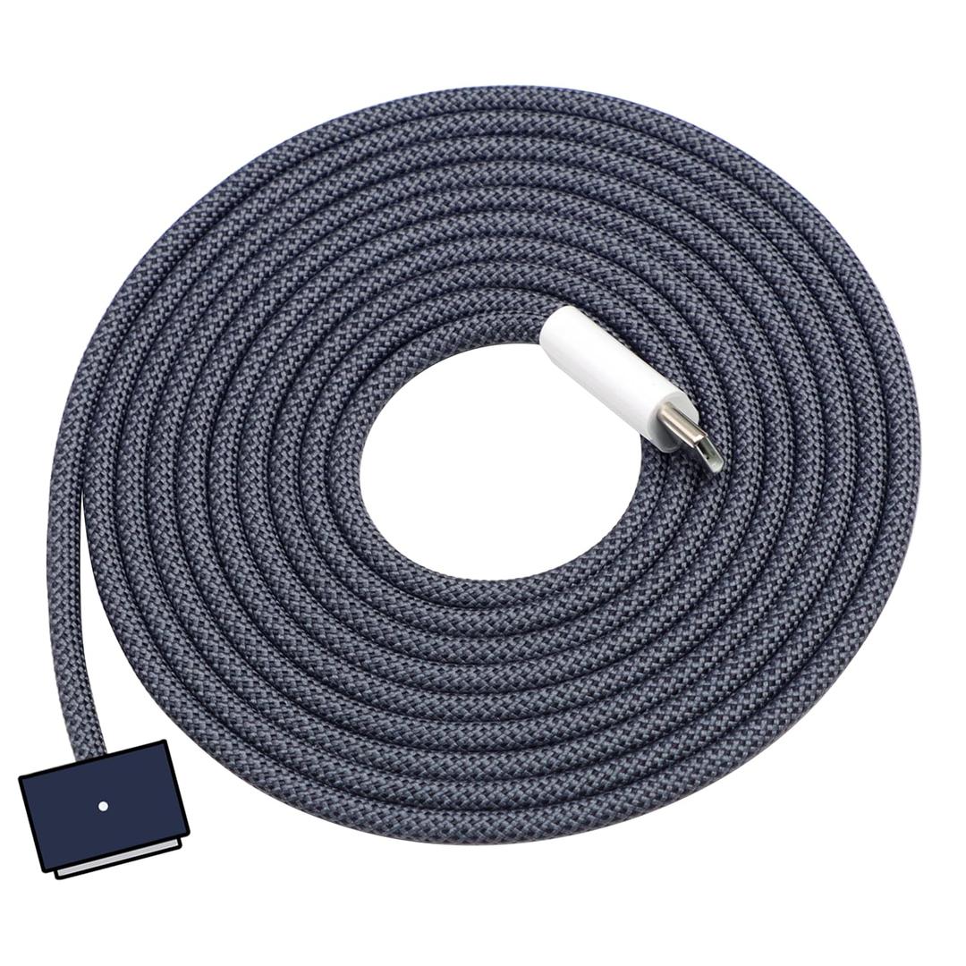 DERLULU Magnetic Charger Cable for MacBook Air & Pro, 6.6FT USB-C to Magnetic Cable Compatible with Air 13"/15" M2M5 & Pro 14"/16" 20212026, Midnight Blue