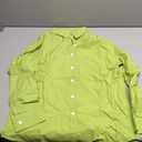 Women's Button Long Sleeve Beach Vacation Boho Shirts Have Long Retro Summer Tops 100% cotton green M