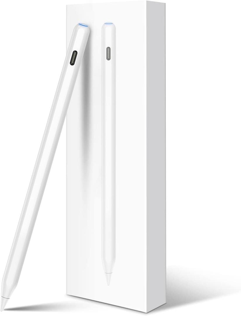HATOKU Pencil 2nd Generation for Apple iPad, iPad Pencil with Magnetic Wireless and USB-C Fast Charging, Palm Rejection, Tilt Sensitivity, Stylus Pen for iPad 6-11, Air M3/M2/5/4, Mini 6/5, Pro M5/M4