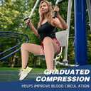 Compression Stockings for Women & Men, 2 Pairs 15-20mmHg Thigh High Compression Socks for Varicose Veins, Swelling, Pregnant