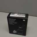 Sellemer Toilet Brush and Holder Set - Flexible Toilet Bowl Brush Head with Silicone Bristles, Compact Size for Storage and Organization, Ventilation Slots Base (1 Pack, White)