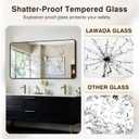 Bathroom Vanity Mirror for Wall, 55"x30" Wall Mounted Bathroom Mirror for Over Sink with Sturdy Metal Frame, Vertical or Horizontal, Living Room, Bedroom, Entryway(Black)