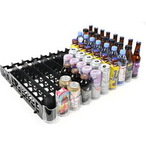 Visi-FAST Spring Push Drink Dispenser, Refrigerator Organizers and Storage for 12/16 oz Beverages, Bottles, and Cans, Drink Dispenser for Fridge, Commercial and Home, (Pack of 1)