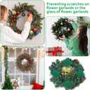 2 x 24 Pcs Christmas Wreath Pad, Christmas Door Protector Felt Adhesive Non Slip Door Garland Wreath Backing Padding Prevent Decorative Protection for Xmas Holiday Scratch Dings Dent(Green)
