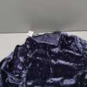 Women's Crew Neck Velvet Top Short Sleeve T-Shirt (X-Large, Purple)