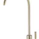 Drinking Water Faucet, Kitchen Beverage Faucet in 304 Stainless Steel, Non-Air-Gap Pure Water Filter Faucet for Sink, Fit for Reverse Osmosis Water Purify System (Brushed Gold)