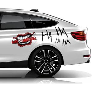 Haha Decals for Cars, Why So Serious - Car Decals, Compatible with Sedan, SUV, Pickup Truck, Decoration, 14pcs 1 Pack