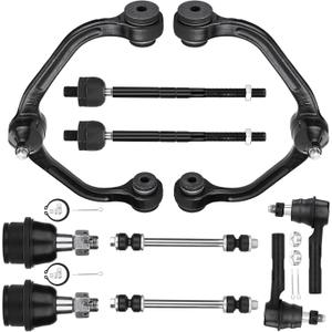 Front Upper Control Arms with Lower Ball Joint Assembly Suspension Kit for Ford Ranger 1998-2011 for Mazda B2300 B2500 B3000 B4000 10 pcs (1-Piece Design with Coil Spring Front Suspension Only)