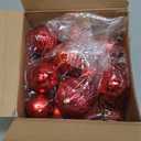 64 Pcs Valentines Day Ball Ornaments Matt Glitter Red Ornament for Tree 1.6/1.97/2.4 Inch Shatterproof Hanging Valentines Decoration for Tree Home Wreath Holiday Indoor Decor