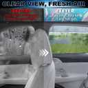 Window Rain Guards Fit for 2015-2022 Chevy Colorado/GMC Canyon Crew Cab | Out-Channel Durable Tape-On Wind Deflectors Window Visors for Chevrole Trucks Accessories