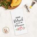 Memaw Gifts Kitchen Towels, Mother's Day Grandma Gifts from Grandkids Hand Towels for Bathroom Decor, I'm Not Retired I'm a Full-Time Memaw KitchenDishcloths Dish Towel for Kitchen 16x24Inches