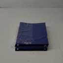 Samsill 1 Inch 3 Ring Binders, Made in USA, Economy Round Ring, Clear View Cover, 200 Sheet Capacity - for School, Home, Office - Blue, 4 Pack