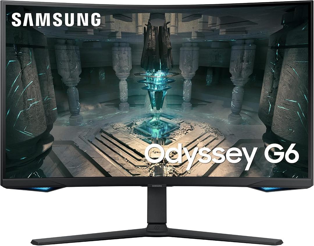 Samsung 27" Odyssey QHD G65B Curved Gaming Monitor, 240Hz, 1ms (GTG), HDR 600, Gaming Hub, 1000R, AMD FreeSync Premium Pro, LS27BG652ENXGO