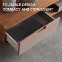 Easy Folding Storage Box, 30L Foldable with Handle Cargo Storage Area - Towels, Books, Fabrics, Office Woven Baskets, Baby Laundry Room, Toy or Car Luggage Storage Black (2 pieces)