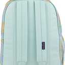 JanSport 26L Cross Town Plus Backpack, Faded Floral Fresh Mint | 15 inch Padded Laptop Sleeve, Water Bottle Pocket, Commuter Rucksack for Travel