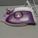 1750W Steam Iron for Clothes, Powerful Steam Iron with Rapid Heating & Ceramic Soleplate, Self-Cleaning, Auto Shut Off, Large Water Tank for Home Use (Purple)