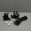 Halloween Decorations, 3 Pack Wall Mounted Creepy Reaching Hands with LED Candles, Life-Sized Horror Wall Hands for Gothic Wall Decor Outdoor/Indoor (Style 2)