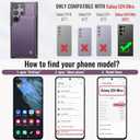Vinich for Samsung Galaxy S24 Ultra Wallet Case with Card Holder, RFID Blocking Credit Slots Kickstand Shockproof Phone Cover Fit for Galaxy S24 Ultra 6.8" Purple