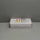 150 Church Candles with Drip Protectors for Devotional Candlelight Vigil Service, Box of 150 Candles, Unscented White 5" H X 1/2" D, No Smoke
