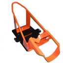 Lock 'N Load (BK100) Orange/Black Deluxe Motorcycle Wheel Chock