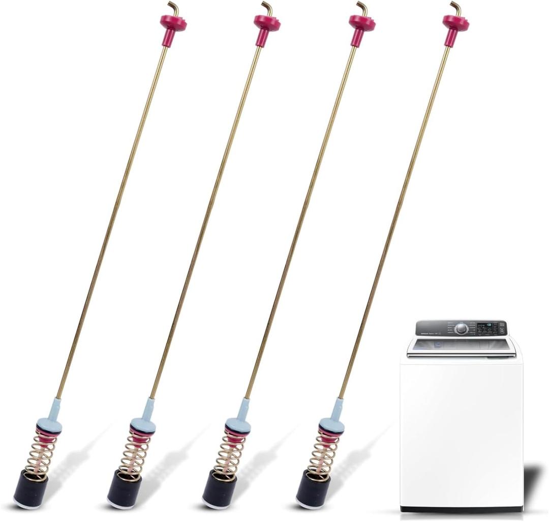 Upgraded DC97-16350U DC97-16350T Washer Suspension Rods for SAMSUNG WA50R5200AW/US, WA50R5400AV/US WA50R5400AW/US WA45T3200AW/A4 WA45H7000AW/A2 and WA45N3050AW/A4 Washing Machine 4pcs