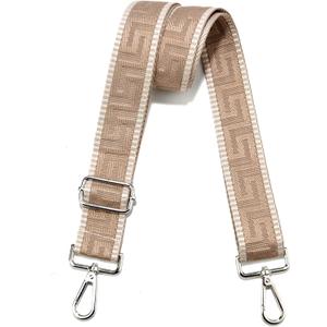 Wide Purse Strap Adjustable Replacement Crossbody Bag Strap Silver Hardware Shoulder Straps